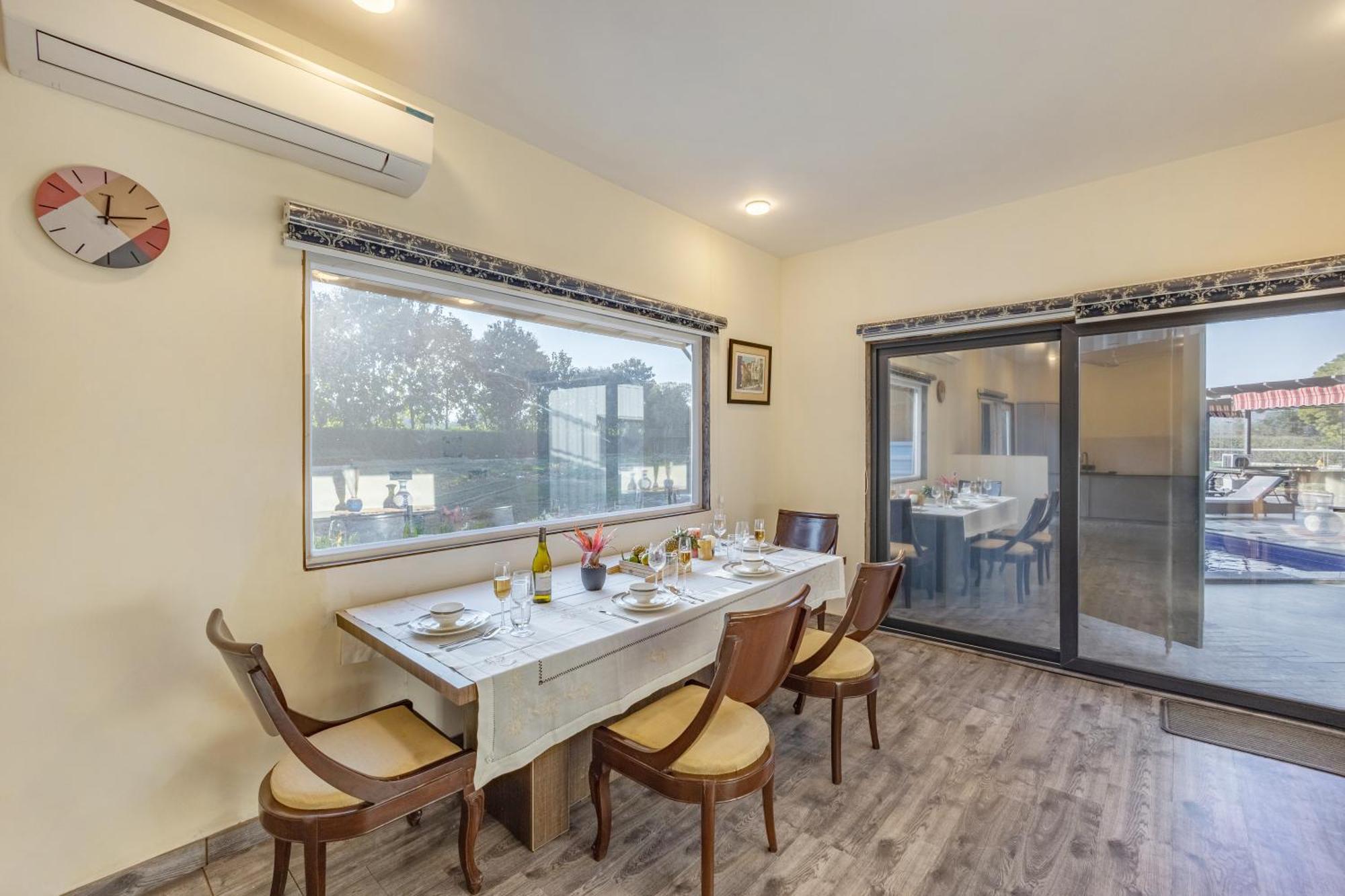 Elivaas Hidden Oasis 4Bhk With Pool, Mud House & Container House Villa Dhauj Eksteriør billede